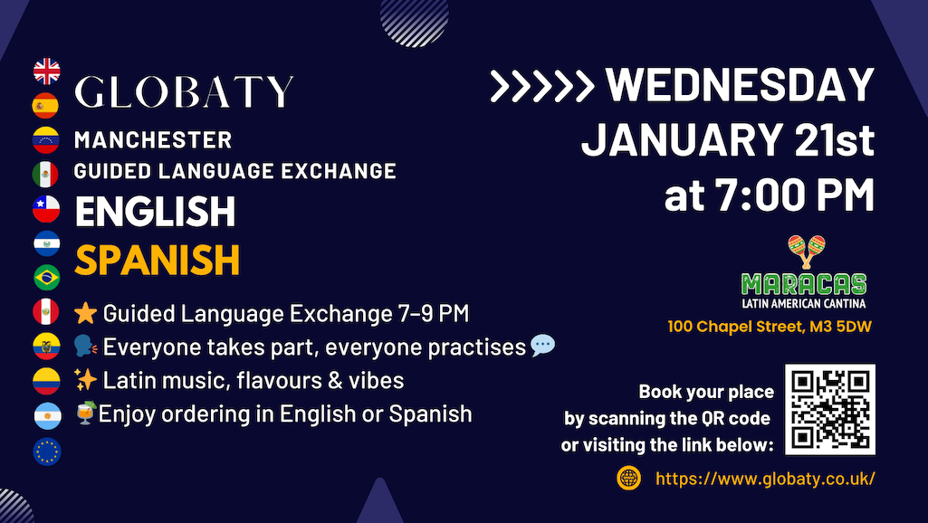 Manchester Guided English – Spanish Language Exchange